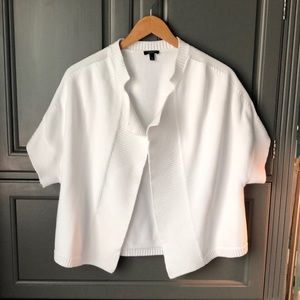 Talbots cotton drape cardigan size L